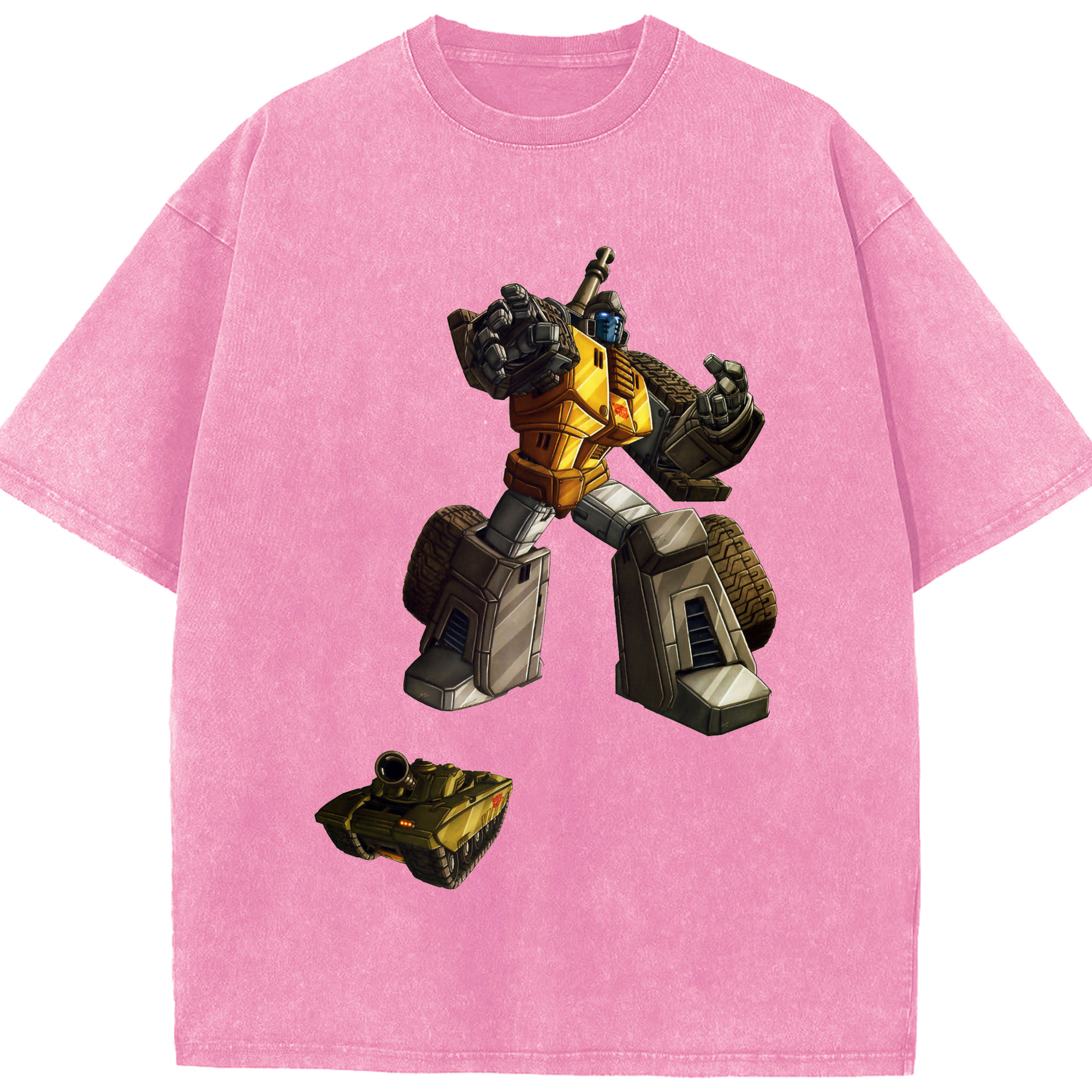 （画像用）  綿100% ヴィンテージ風 半袖Tシャツ（フロントプリント）